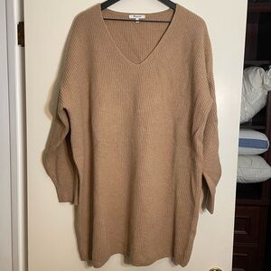 Madewell camel sweater dress 2X